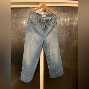 Madewell Wide Leg Crop Jeans